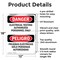 Signmission Electrical Testing Bilingual Danger Sign, Aluminum, 12in W x 18in L, 2PK OS-2PACK-DS-A-1218-VS-1786 - alternate 5